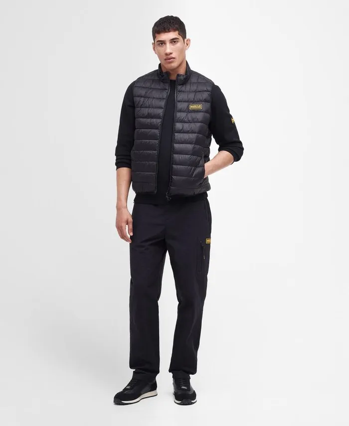 Racer Reed Gilet Black Men Barbour Gilets and Liners