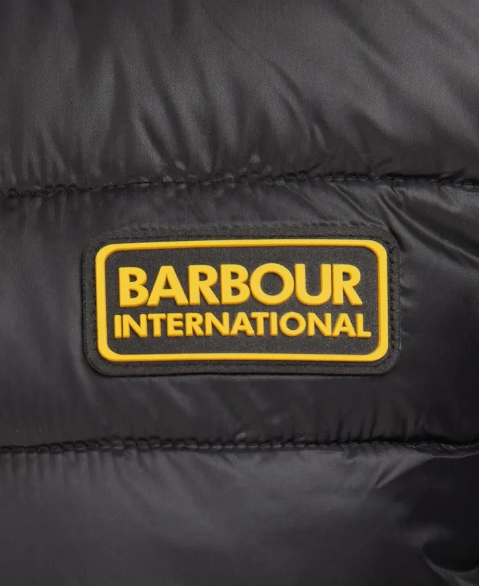 Racer Reed Gilet Black Men Barbour Gilets and Liners