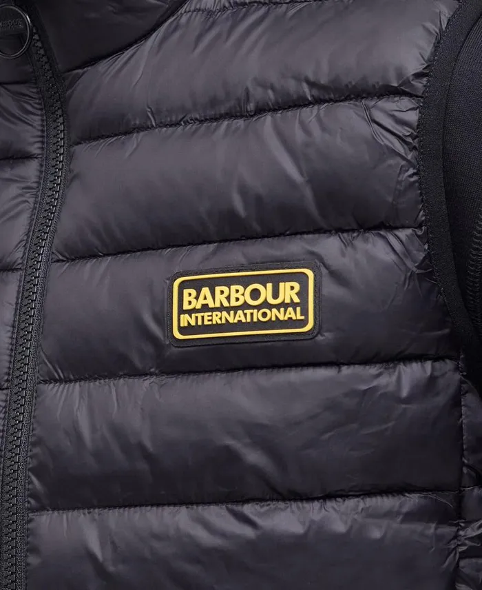 Racer Reed Gilet Black Men Barbour Gilets and Liners