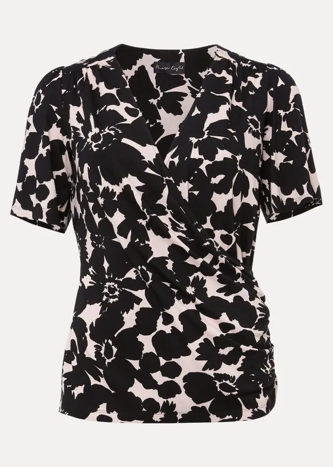 Raelora Floral Wrap Top Multicoloured Women Phase Eight Tops and TShirts