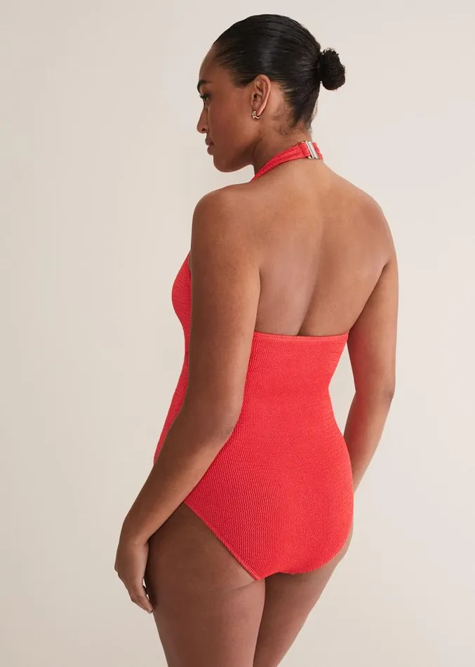 Red Halterneck Swimsuit Coral Women Phase Eight Swimwear