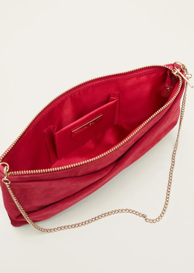 Red Suede Clutch Bag Lipstick Women Phase Eight Bags and Clutches