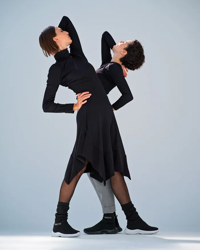 Repetto Womens Dresses and Skirts Trapezius Dress Black Gift for Friend