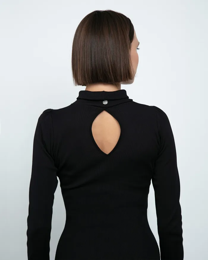 Repetto Womens Dresses and Skirts Trapezius Dress Black Gift for Friend