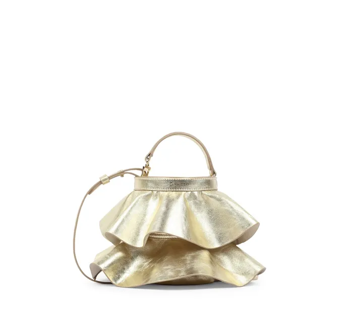 Repetto Womens Handbags Mini Envole Bag Black And Gold Cheap On Sale