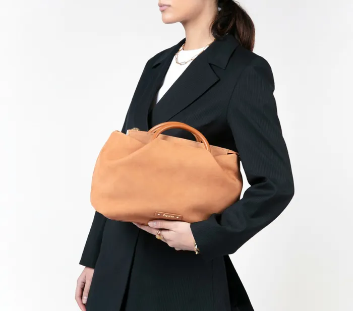 Repetto Womens Shoulder Bags Petit Drapp Bag Cuba Camel On Sale