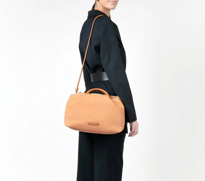 Repetto Womens Shoulder Bags Petit Drapp Bag Cuba Camel On Sale