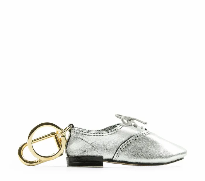 Repetto Womens Small Leather Goods Zizi Keychain Silver Near Me