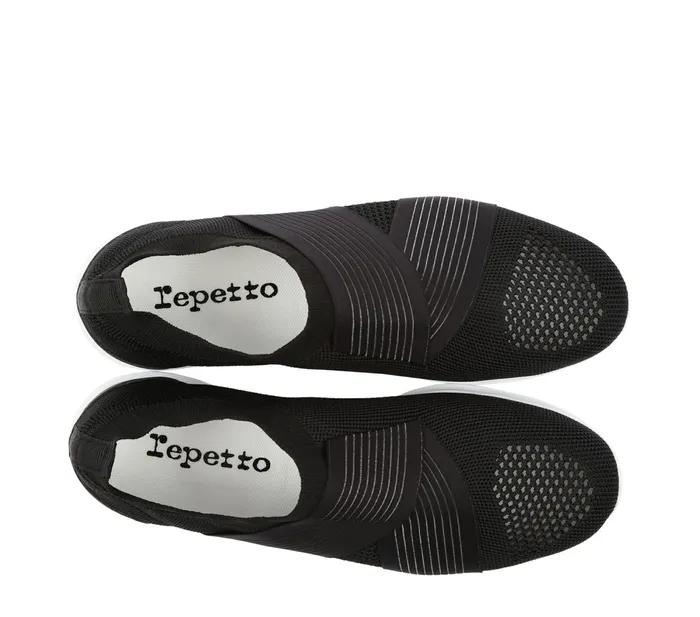 Repetto Womens Sneakers Dance Sneakers Black Gift for Friend