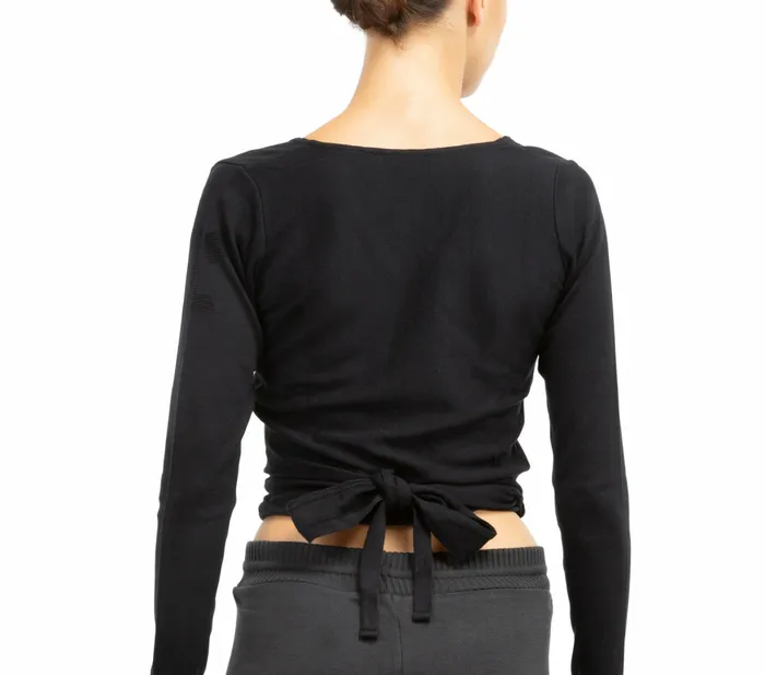 Repetto Womens Tops Knitted WrapOver Black