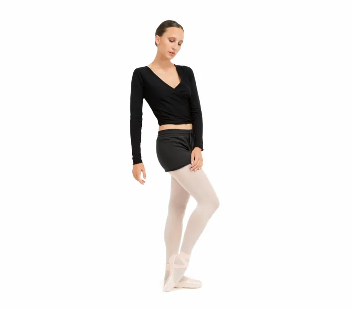 Repetto Womens Tops Knitted WrapOver Black