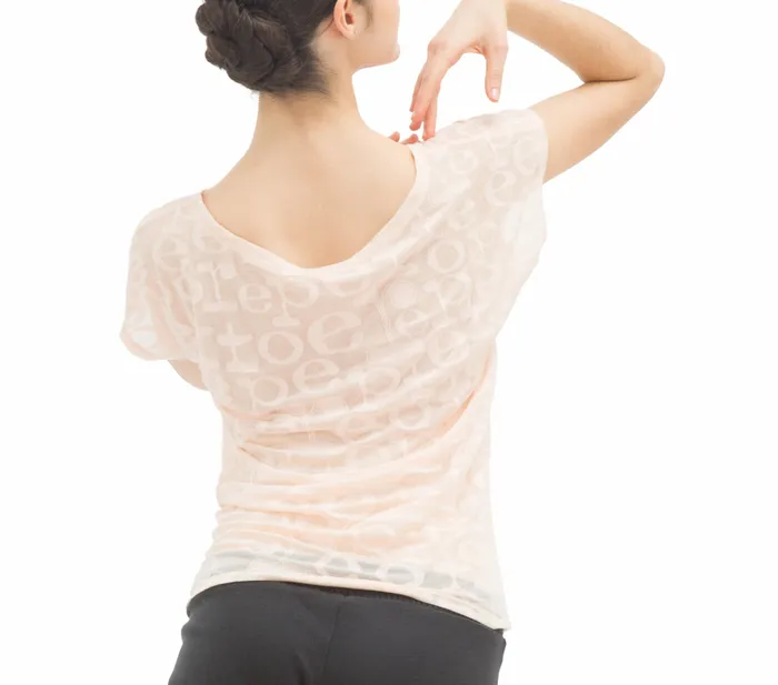 Repetto Womens Tops Transparent Repetto TShirt Petal Pink