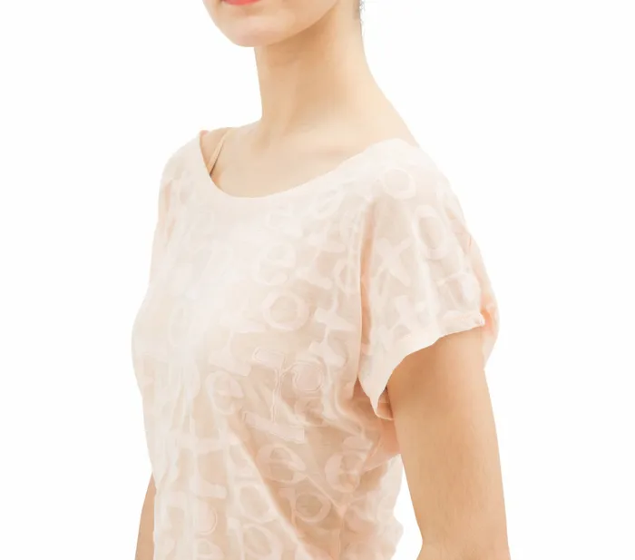 Repetto Womens Tops Transparent Repetto TShirt Petal Pink