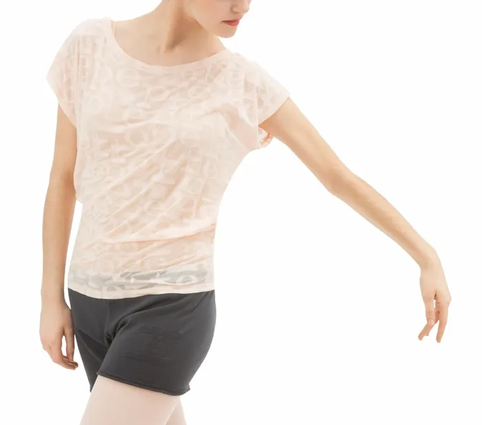Repetto Womens Tops Transparent Repetto TShirt Petal Pink