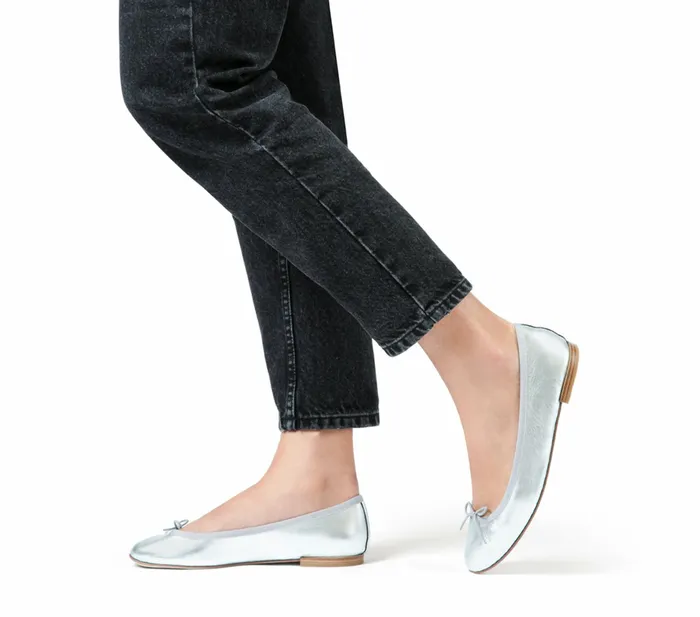 Repetto Womens Wedding Shoes Cendrillon Ballerinas Silver For Sale