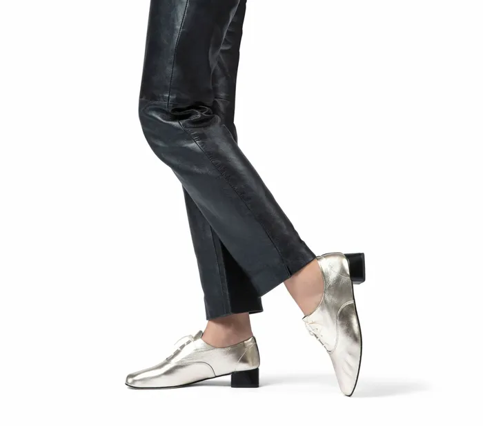 Repetto Womens Wedding Shoes Mark Oxford Shoes Light Gold And Black On Sale