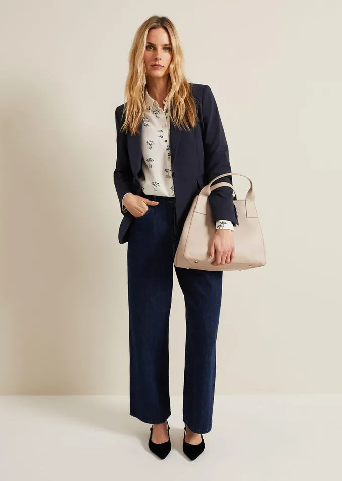 Riley Printed Shirt Ivory Women Phase Eight Shirts and Blouses