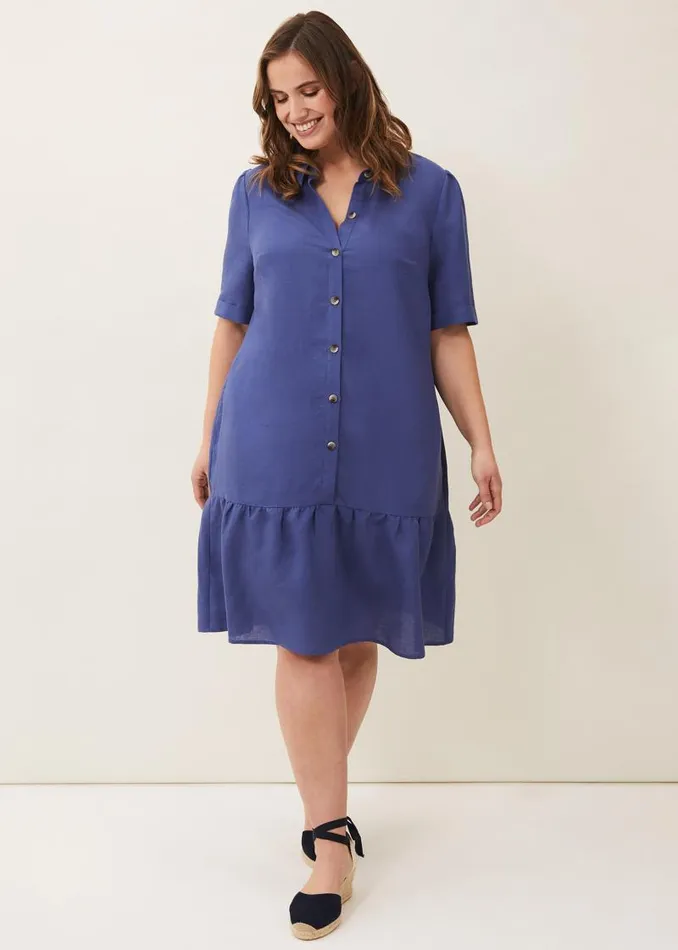 Riley Swing Dress Blue Women Phase Eight Dresses
