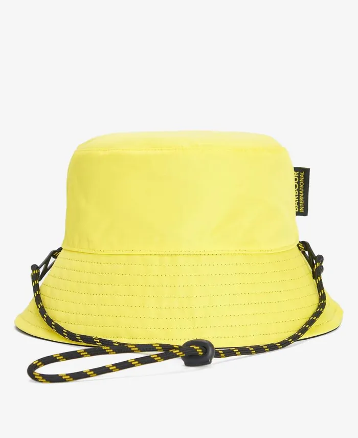 Ripley Reversible Bucket Hat Blackyellow Men Barbour Hats