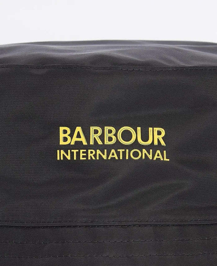 Ripley Reversible Bucket Hat Blackyellow Men Barbour Hats