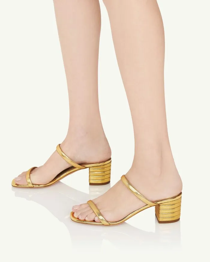 Riviera Chain Sandal 50 Gold Women Aquazzura Sandals Riviera Chain Sandal 50 Gold Women Aquazzura Sandals