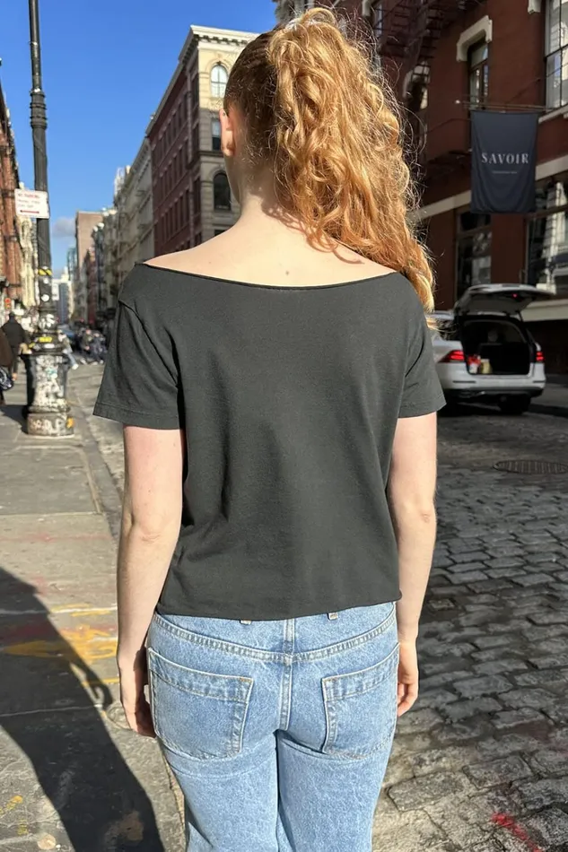 Robyn Brooklyn Bridge Top Faded Noir Women Brandy Melville Tops
