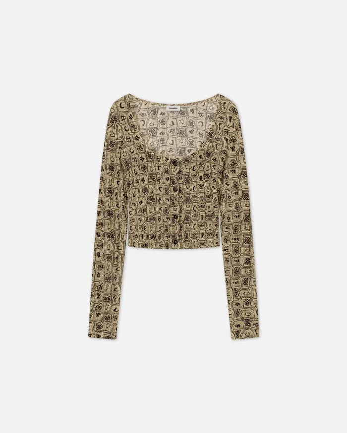 Rosine Sale Smocked Gauze Cardigan Toteme Women Nanushka Tops