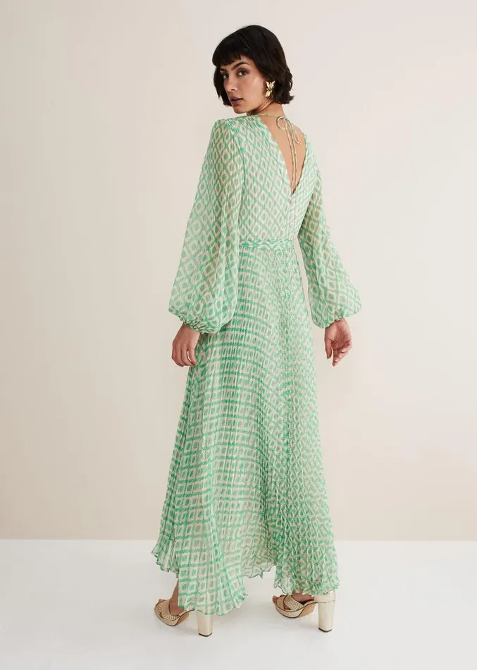 Roxanna Pleated Diamond Maxi Dress Powder Pinkgreen Women Phase Eight Dresses Roxanna Pleated Diamond Maxi Dress Powder Pinkgreen Women Phase Eight Dresses