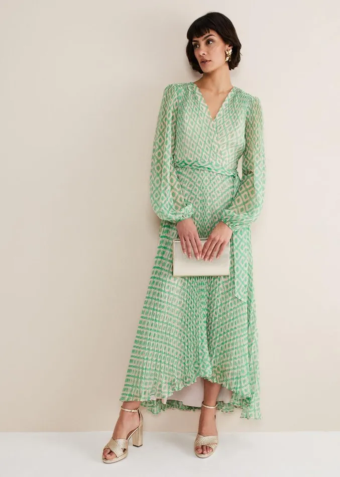 Roxanna Pleated Diamond Maxi Dress Powder Pinkgreen Women Phase Eight Dresses Roxanna Pleated Diamond Maxi Dress Powder Pinkgreen Women Phase Eight Dresses