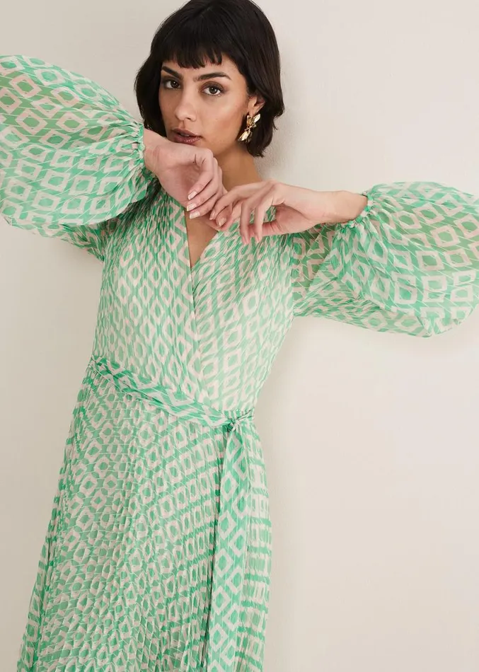 Roxanna Pleated Diamond Maxi Dress Powder Pinkgreen Women Phase Eight Dresses Roxanna Pleated Diamond Maxi Dress Powder Pinkgreen Women Phase Eight Dresses