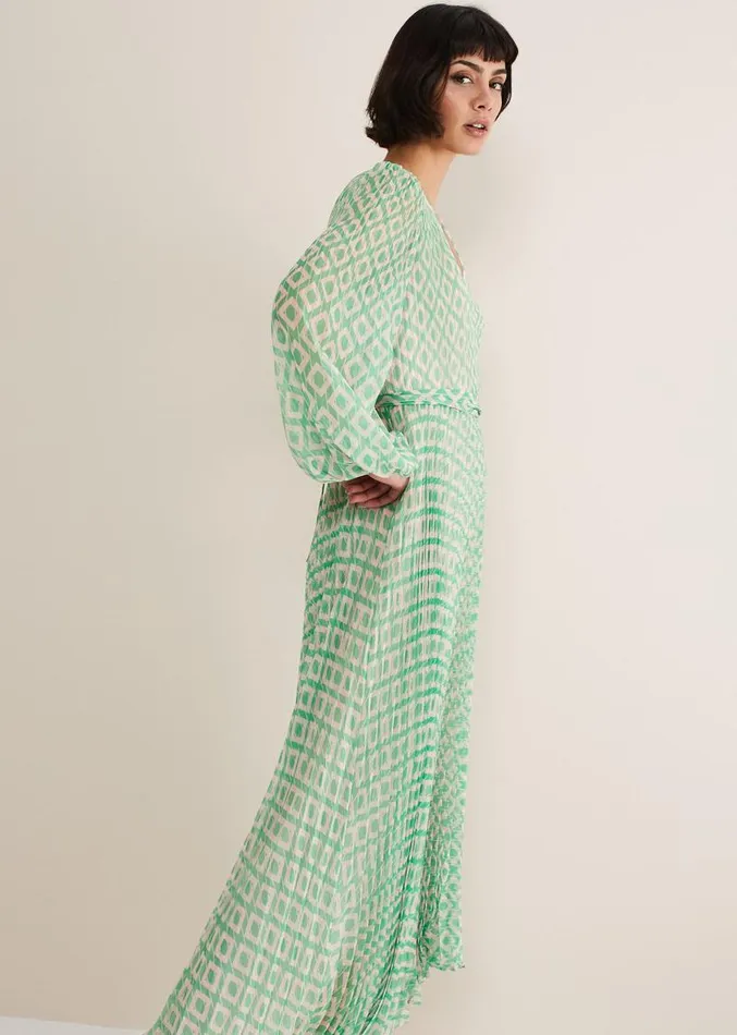 Roxanna Pleated Diamond Maxi Dress Powder Pinkgreen Women Phase Eight Dresses Roxanna Pleated Diamond Maxi Dress Powder Pinkgreen Women Phase Eight Dresses