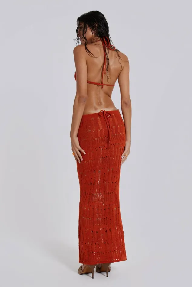 Rumba Maxi Dress Orange Women Jaded London Beach Cover Ups