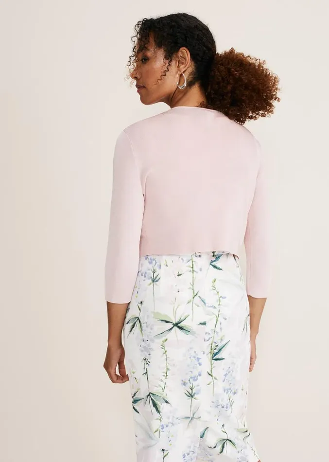 Salma Lightweight Knitted Jacket Antique Rose Women Phase Eight Jackets