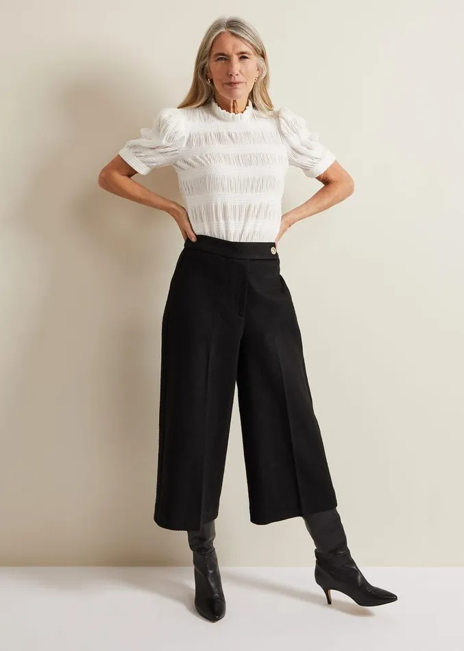 Samiha Textured Top Ivory Women Phase Eight Shirts and Blouses