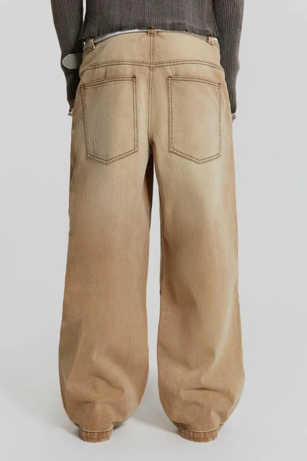 Sand Colossus Baggy Jeans Beige WomenMen Jaded London Colossus Jeans Sand Colossus Baggy Jeans Beige WomenMen Jaded London Colossus Jeans
