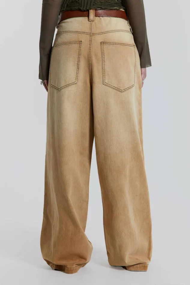 Sand Colossus Baggy Jeans Sand Women Jaded London Jeans Sand Colossus Baggy Jeans Sand Women Jaded London Jeans
