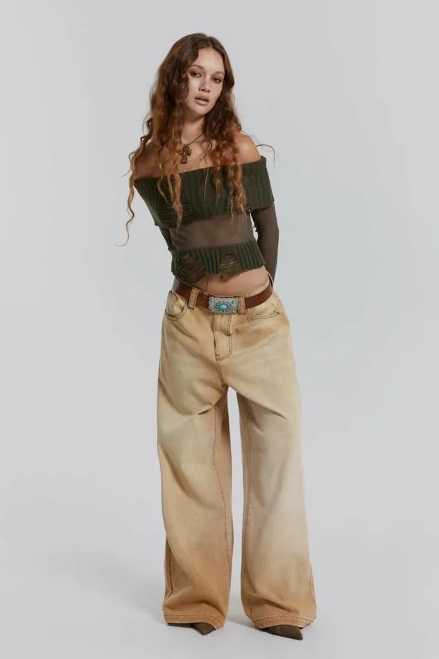 Sand Colossus Baggy Jeans Sand Women Jaded London Jeans Sand Colossus Baggy Jeans Sand Women Jaded London Jeans
