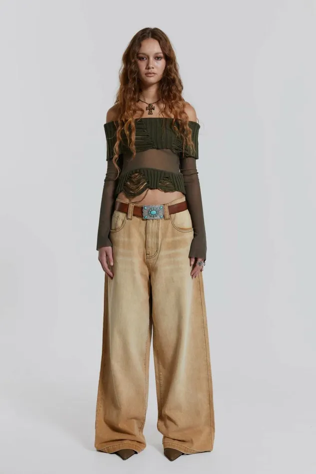 Sand Colossus Baggy Jeans Sand Women Jaded London Jeans Sand Colossus Baggy Jeans Sand Women Jaded London Jeans