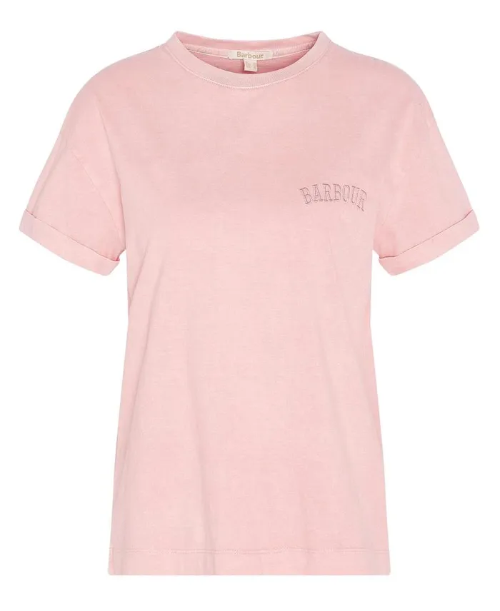 Sandgate Logo TShirt Nephrite Green Women Barbour TShirts