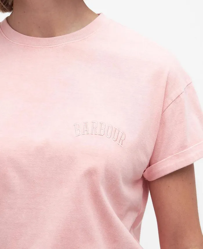 Sandgate Logo TShirt Nephrite Green Women Barbour TShirts