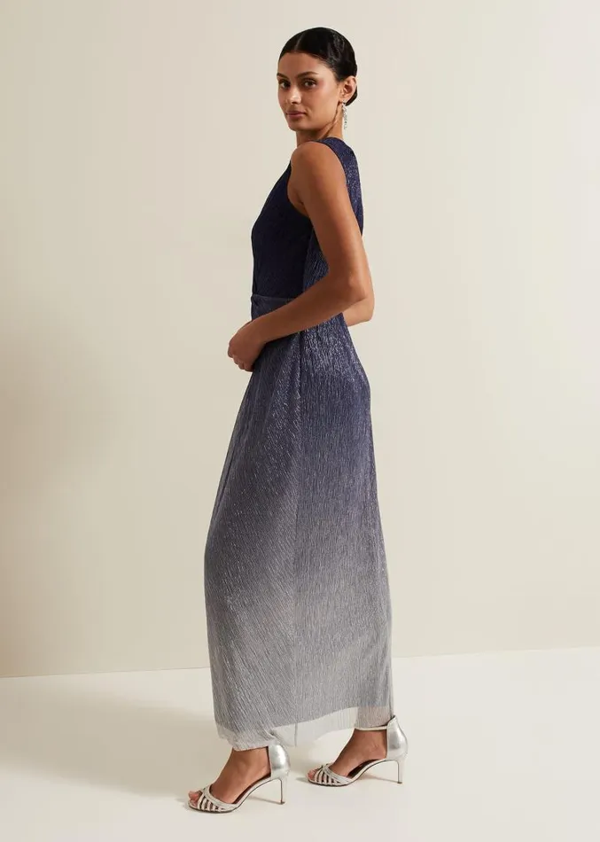 Sara Metallic Jersey Maxi Dress Multicoloured Women Phase Eight Dresses