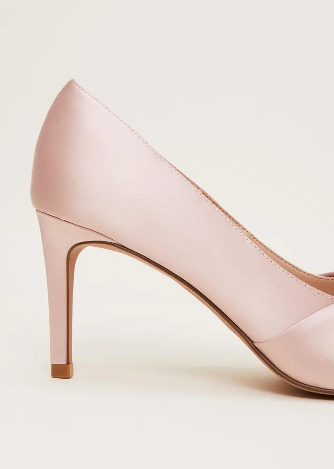 Satin Knot Front Court Shoe Antique Rose Women Phase Eight Occasion Shoes