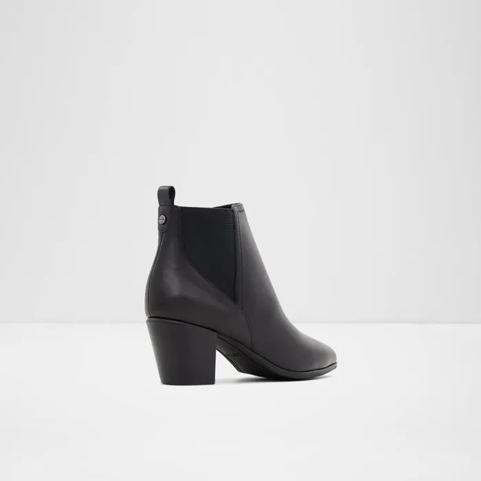 Savun Black Leather Smooth Women ALDO Boots