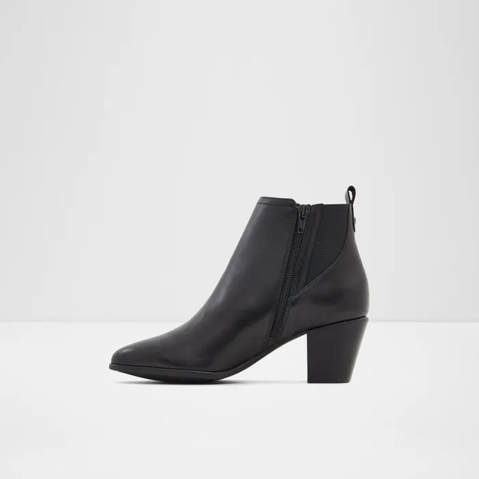 Savun Black Leather Smooth Women ALDO Boots