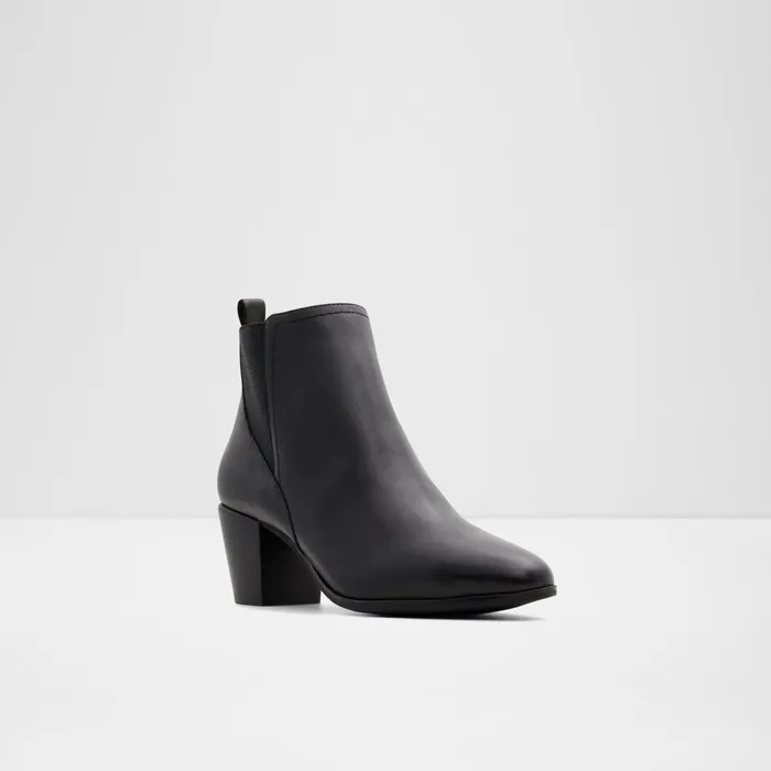 Savun Black Leather Smooth Women ALDO Boots