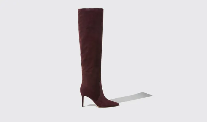 Scarosso Boots Women Carra Burgundy Suede Burgundy 8211 Suede