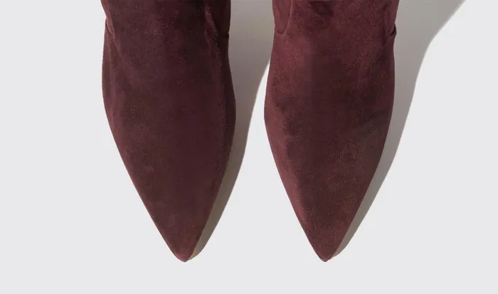 Scarosso Boots Women Carra Burgundy Suede Burgundy 8211 Suede