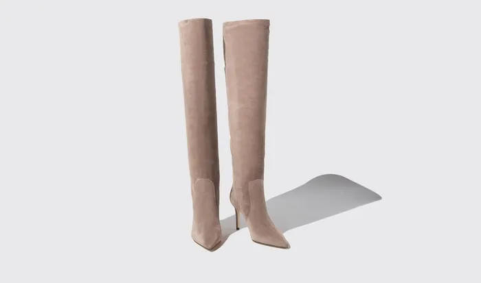 Scarosso Boots Women Carra Taupe Suede Taupe 8211 Suede