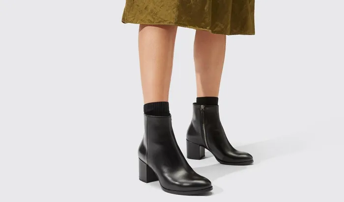 Scarosso Boots Women Costanza Nera Black 8211 Calf