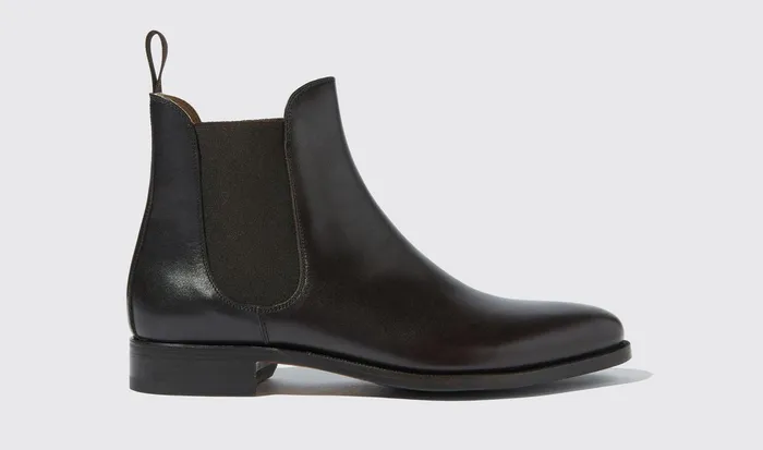 Scarosso Chelsea Boots Men Giancarlo Moro Dark Brown Calf